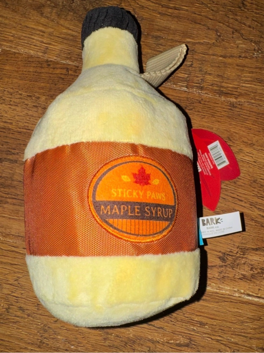 BARK Sticky Paws Maple Syrup Bottle Dog Toybark Box M-L sticky paws maple syrup